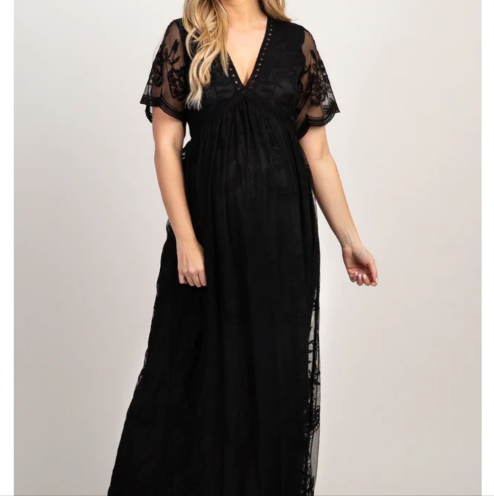 Pinkblush Lace Overlay Dress